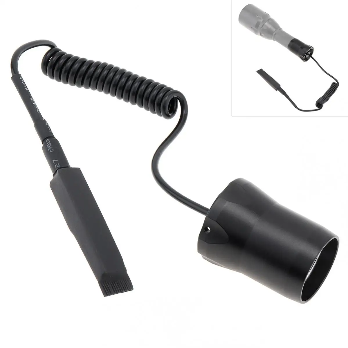 

Full Metal 2 Buttons Remote Pressure Switch Fit for C16 Zoomable LED Torch Flashlight