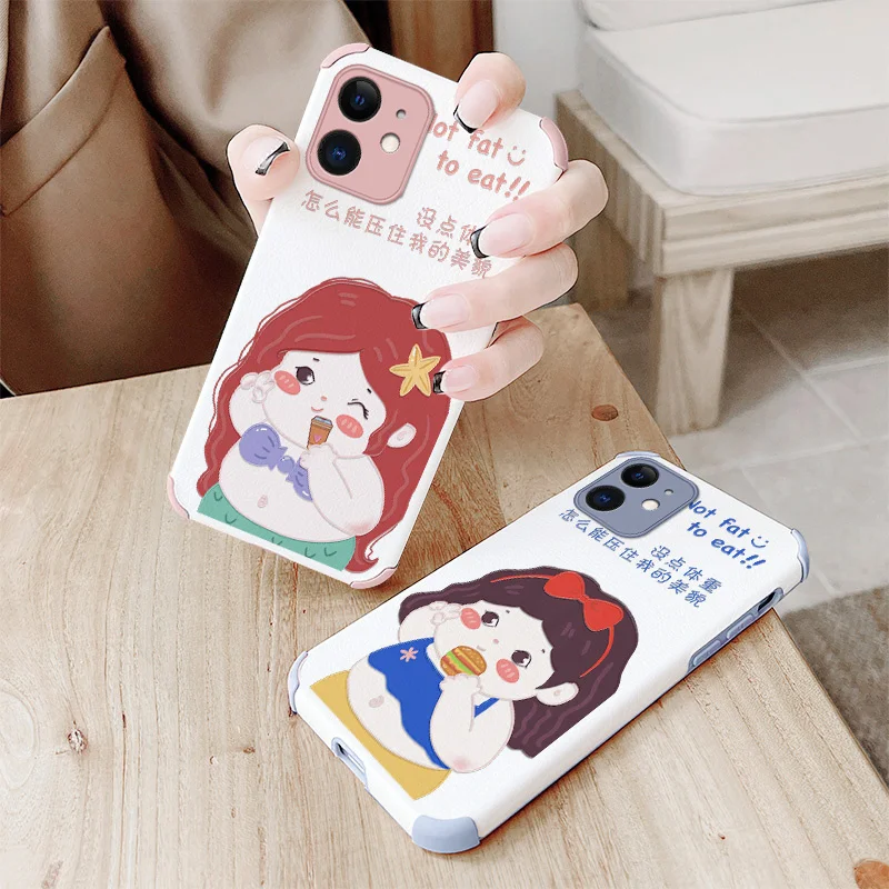 

Greedy Princess Phone Case For iPhone 12 Pro Max Mini 11 Pro Max X XS XR XSMAX SE2020 8 8Plus 7 7Plus 6 6S Plus Lambskin Cover