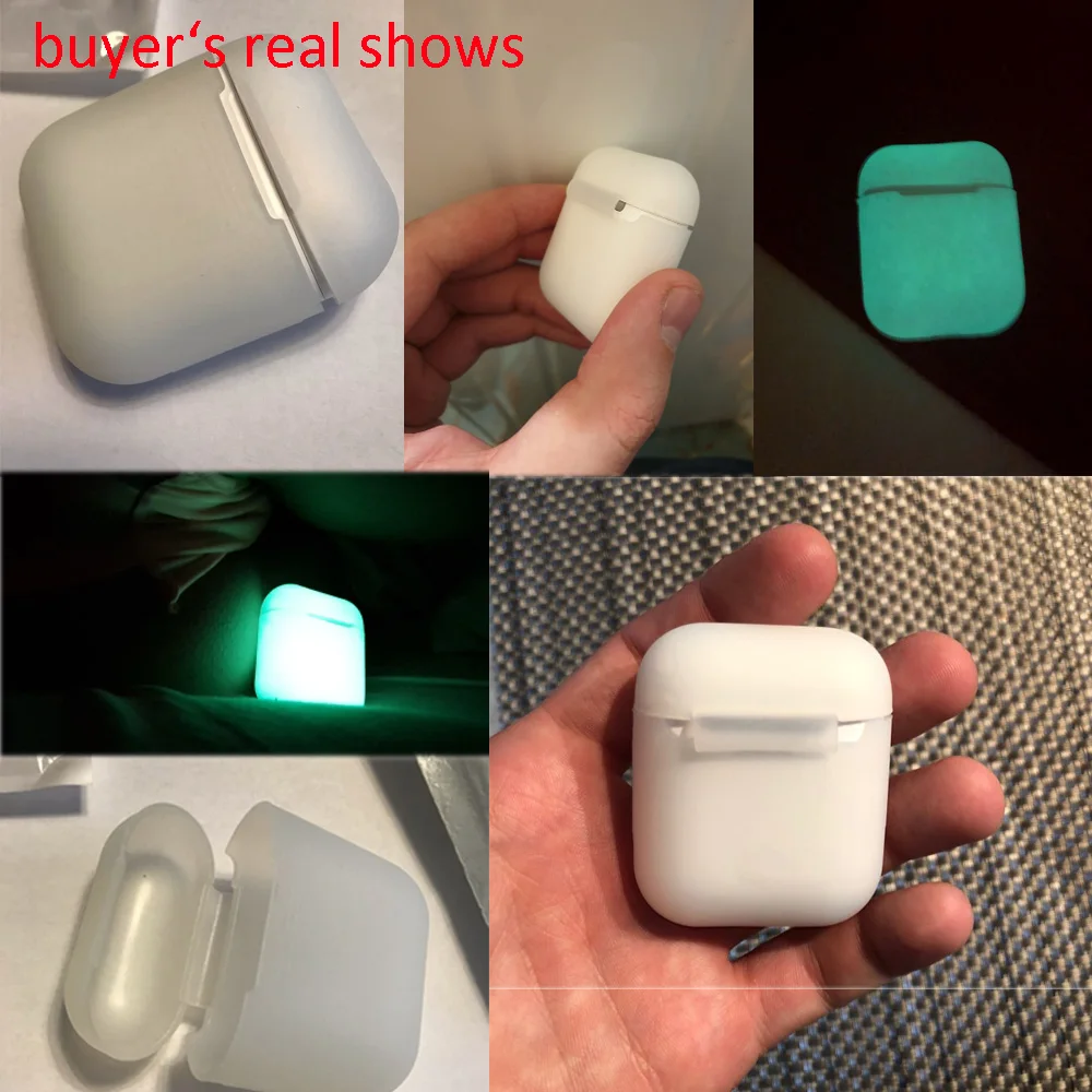 Силиконовый ударопрочный защитный чехол Vococal накладка светится в темноте для Apple