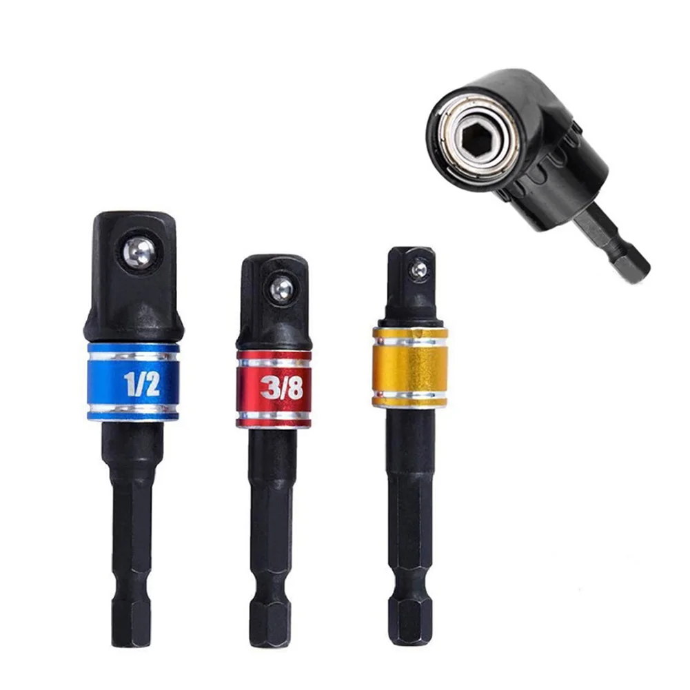 

4pcs Drill Bit Socket 4* Hex Bits Adapter Attachment Rust-proof Durable