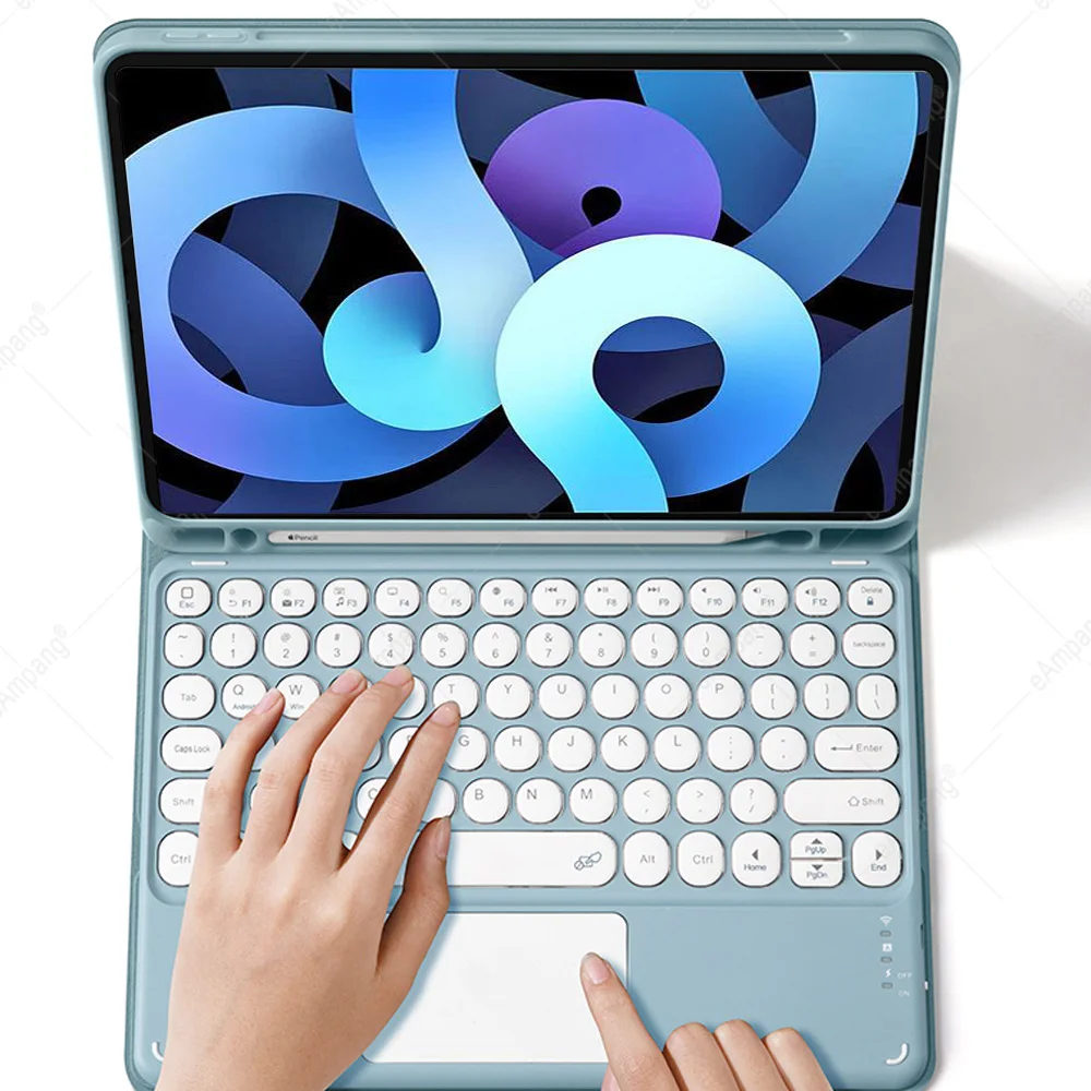 Чехол с клавиатурой для iPad Pro 11 2021 Air 4 поколения 2020 10 2 7 8 9 5 Корейская испанская