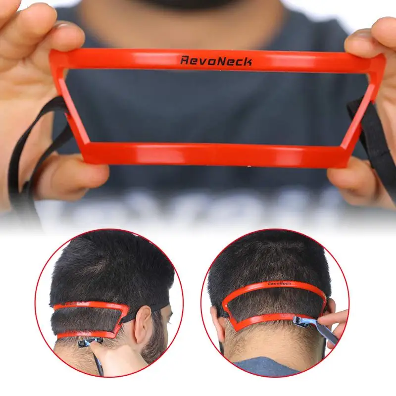 1pc Red/White Neck Shape Back Trim Ruler Hair Line Guide Neckline Haircuts Template DIY Tool | Красота и здоровье