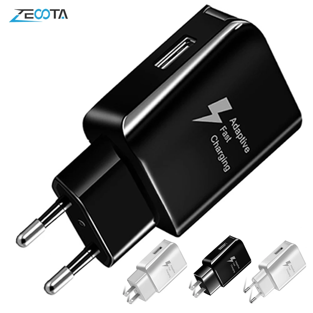 QC2.0 USB зарядное устройство Быстрая зарядка настенный адаптер ЕС США штекер для