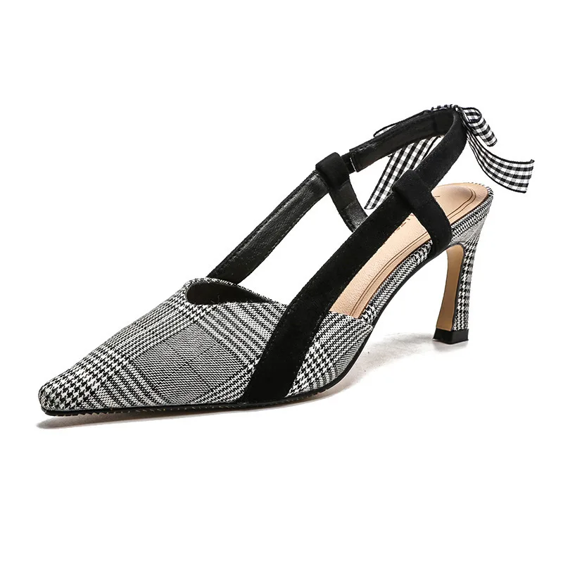 Женские босоножки Модные Туфли гладиаторы на высоком каблуке Тканые слипоны