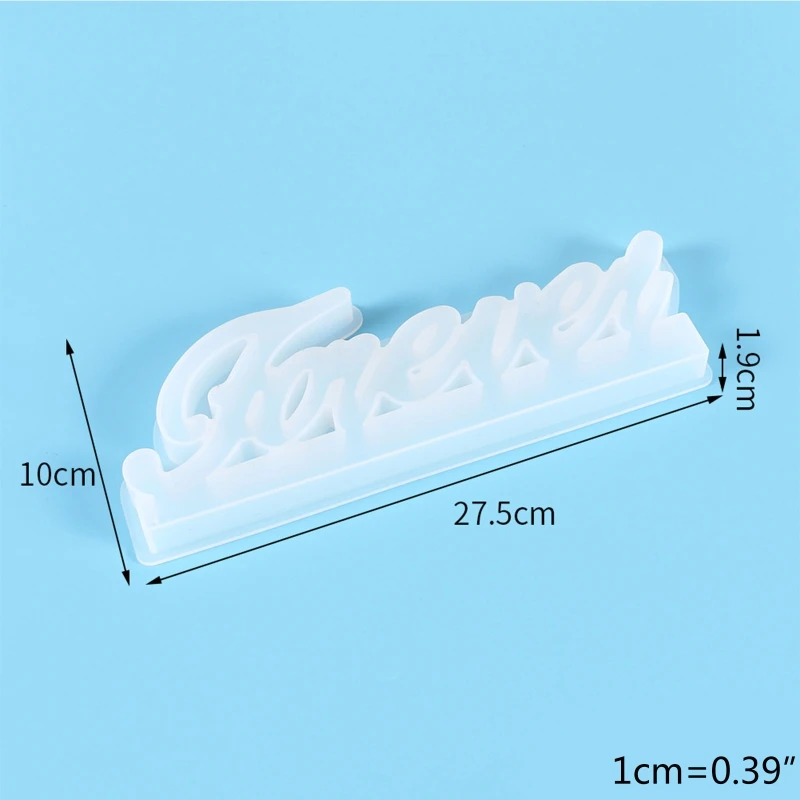 

Forever English Words Decoration Casting Silicone Mould Crystal Epoxy Resin Mold