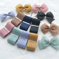1 meter plaid hard lace handmade bow hair accessories diy 40mm ribbon accessories lace for crafts fabric for sewing clothes