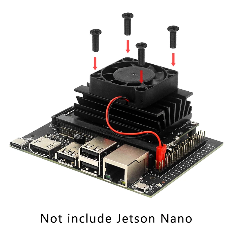 Прозрачный акриловый чехол для NVIDIA Jetson Nano Kit Щит платы | охлаждающий вентилятор
