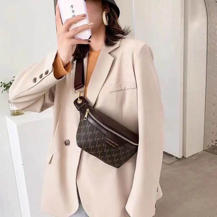 

Classic waist bag leather waist bag designer brand chest bag fashion PVC waist bag shoulder bag men and women the same style