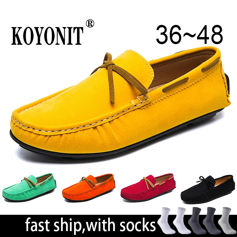 

Мужские лоферы, мужская обувь, Новинка лета 2021, роскошные модные топ-сайдеры, мужские брендовые Мокасины, удобная замшевая кожаная мужская п...