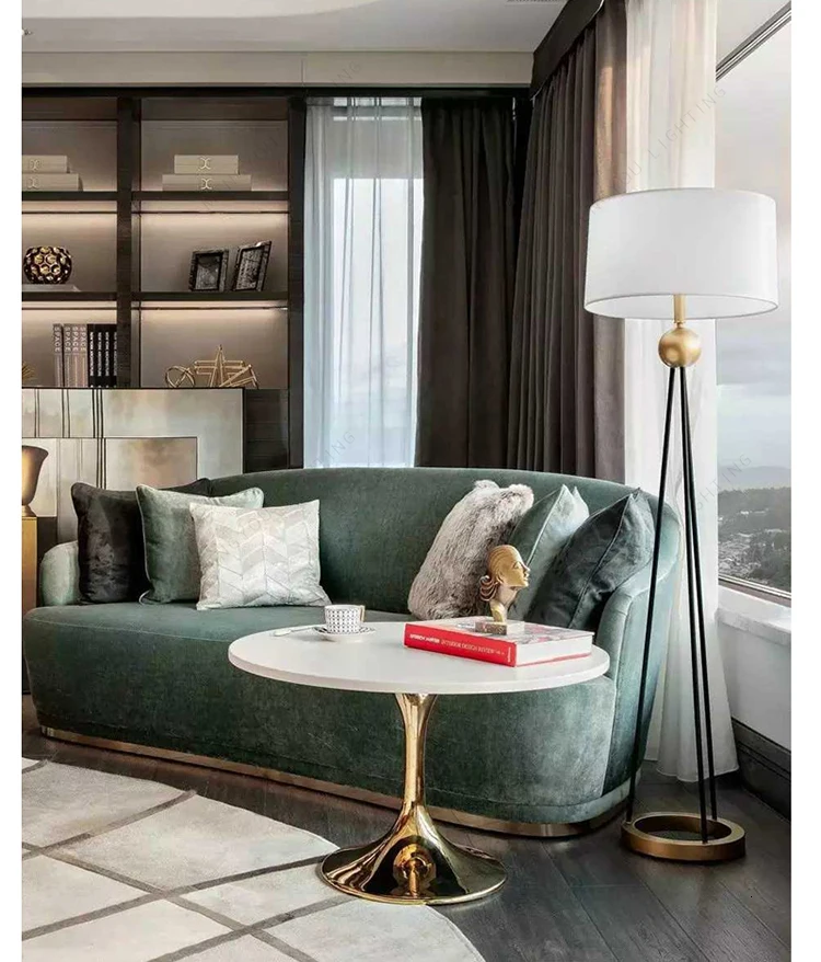 Американский Современный Железный тканевый черный минималистичный декоративный прикроватный столик торшер светильник для гостиной спальни lampara de mesa