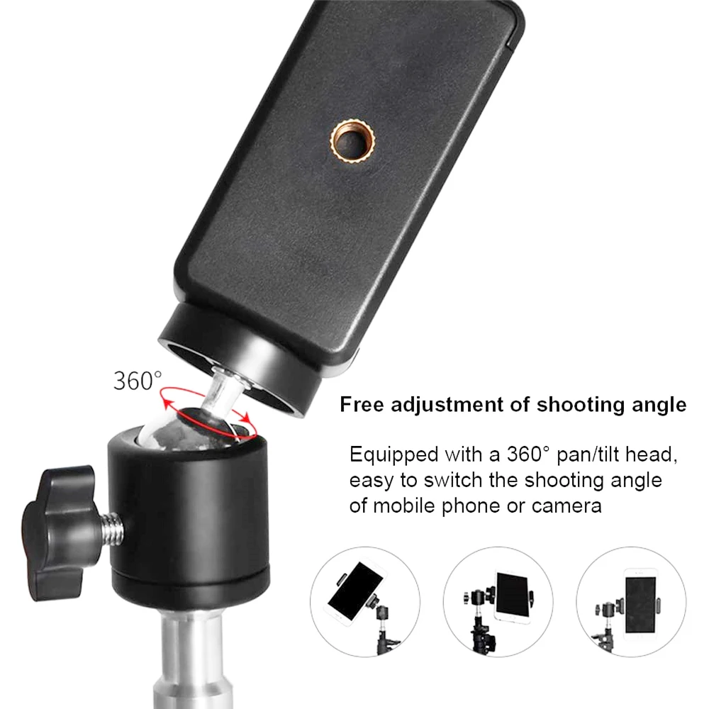 Live Photography Tripod For Phone with Mobile Holder Smartphone Travel Stand for Camera Gopro iPhone Xiaomi Huawei | Электроника