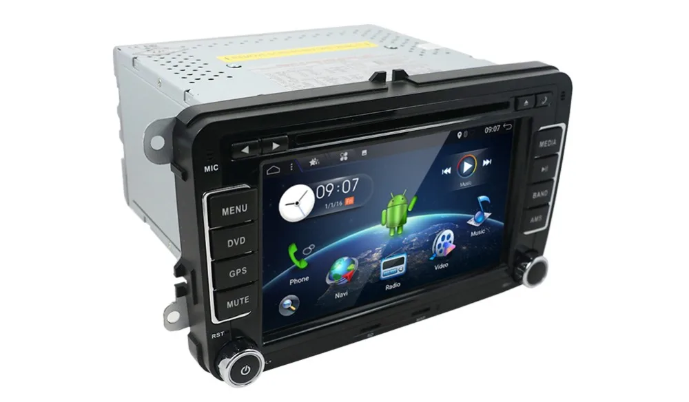 PX6 4G+ 64G Android 9,0 2 Din автомобильный DVD для Volkswagen Golf/Tiguan/Skoda/Fabia/Rapid/Seat/Leon wifi BT SWC DAB+ 3/4G gps навигация