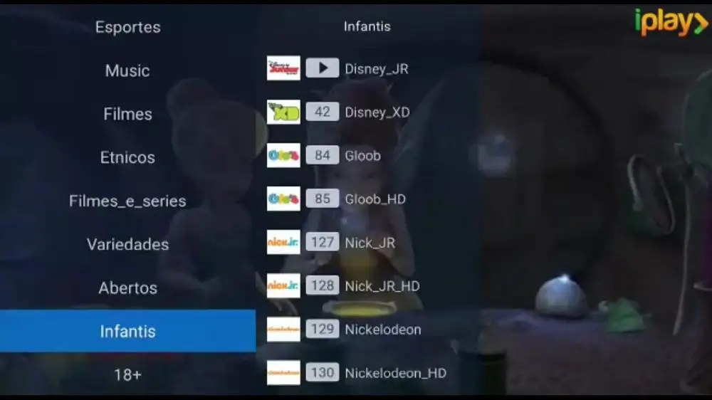 Iplay plus APK для всех устройств android с бразильским португальский ТВ Интернет-потоковой коробкой Live HD Filmes на 24 часа бесплатного теста