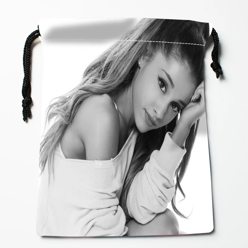 22 Новое поступление Ariana Grande Сумки на шнурке на заказ для хранения с принтом, сумки для хранения, размеры 18X22 см, сумки для одежды - Цвет: 22