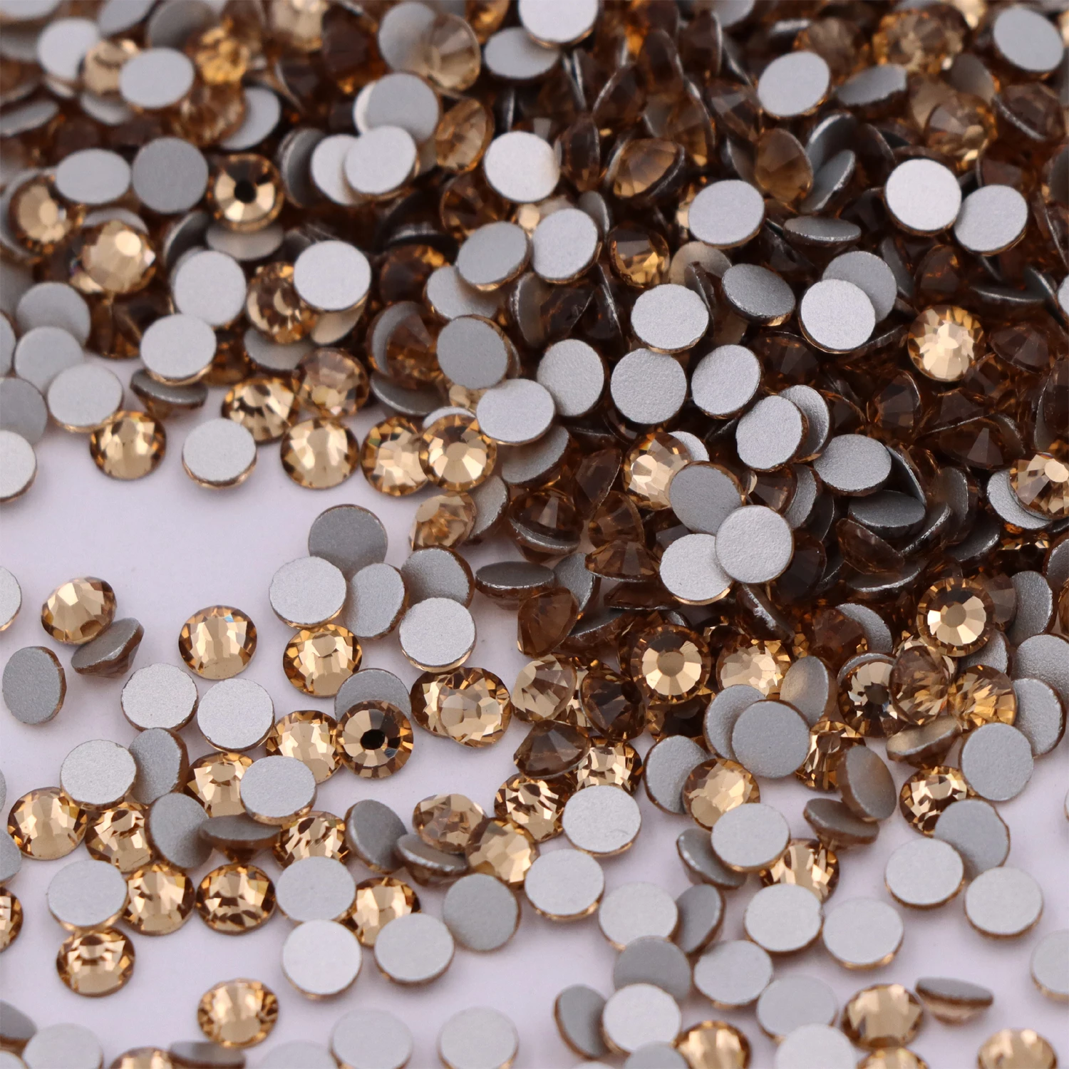 Высококачественные бриллиантовые плоские стразы Lt. Col. светильник светлый топаз