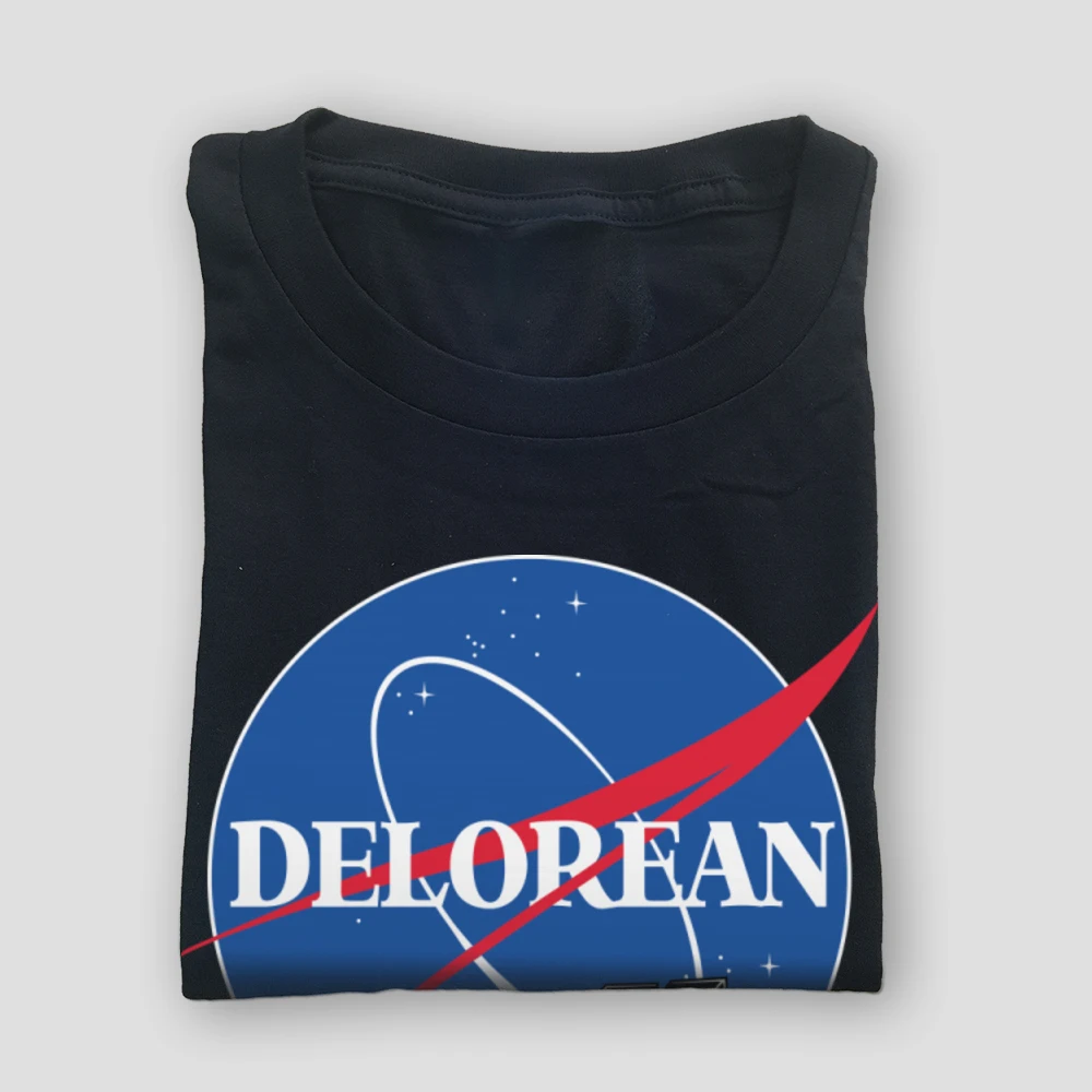 DELOREAN SPACE CCCP футболки Назад в будущее SpaceX Galaxy автомобиль фургон Мужская крутая