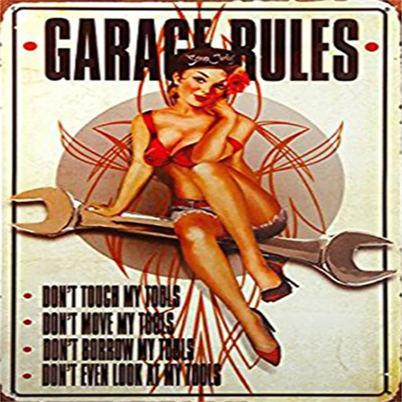 10 шт./лот стержень горячий 20*30 см блонд красота мотоцикл Оловянная вывеска кофе