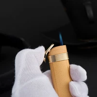 ultra thin inflatable metal windproof lighter gadgets for men briquets et accessoires fumeurs smoking accessories gift for men