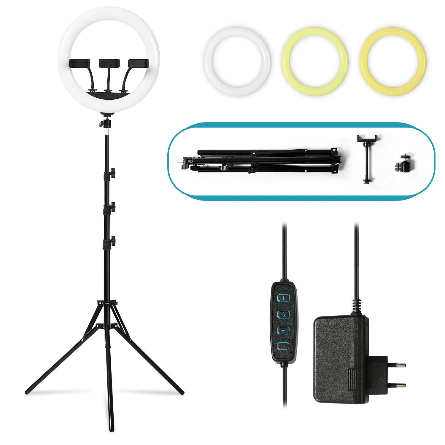 Кольцевой светильник с штатив Трипод стойка 14 дюймов светодиодный кольцевой