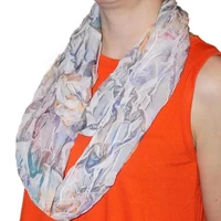 women ring scarf lightweight neck infinity scarf foulard chiffon o scarves for women foulard femme bandana snood