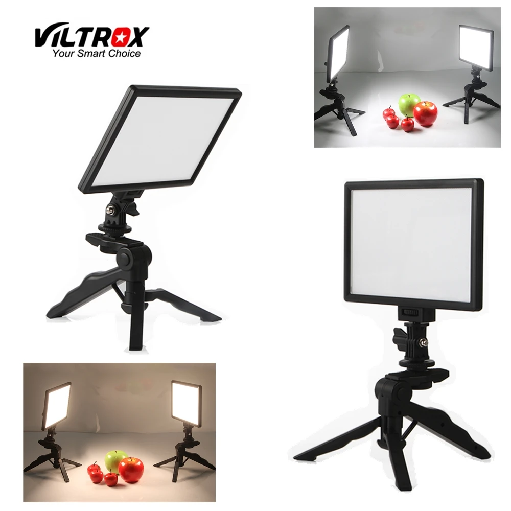 

2x Viltrox L116T видео студия светильник для камеры ЖК двухцветная с регулируемой яркостью + 2x складной Ручной штатив + 2x адаптер питания переменно...