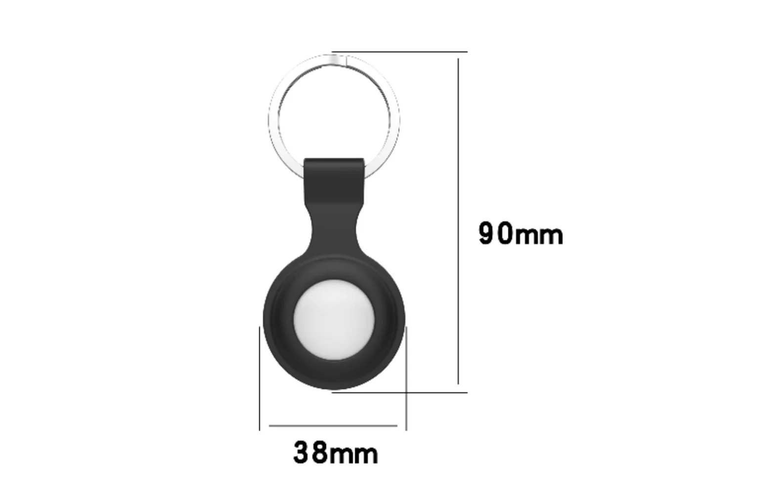 MANNIYA-Llavero protector de silicona antip&eacute;rdida para Airtag, 100 unids/lote-1