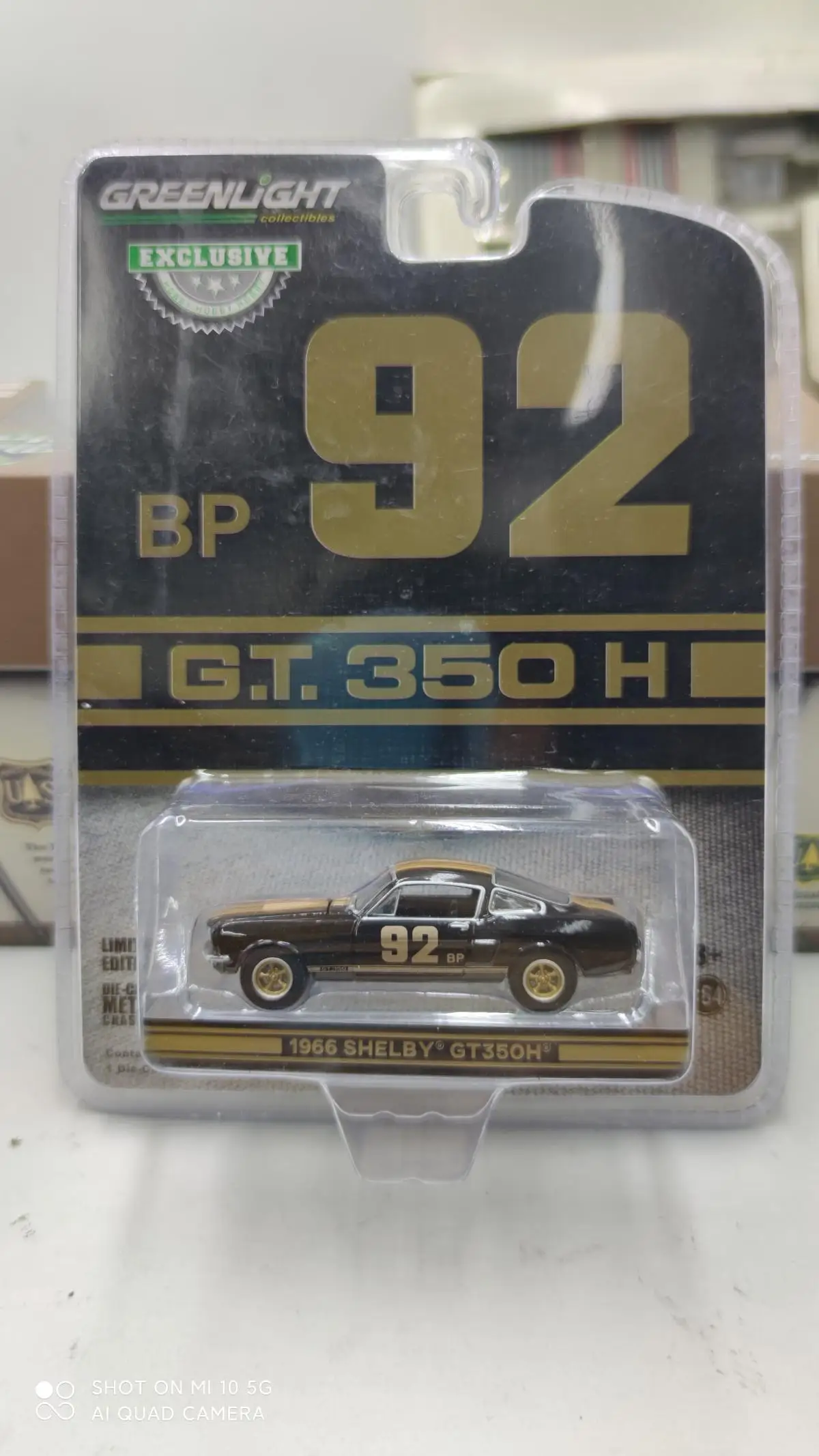 GreenLight 1:64 1966 Shelby Mustang GT350H 92 BP модель автомобиля из сплава металлические игрушки для