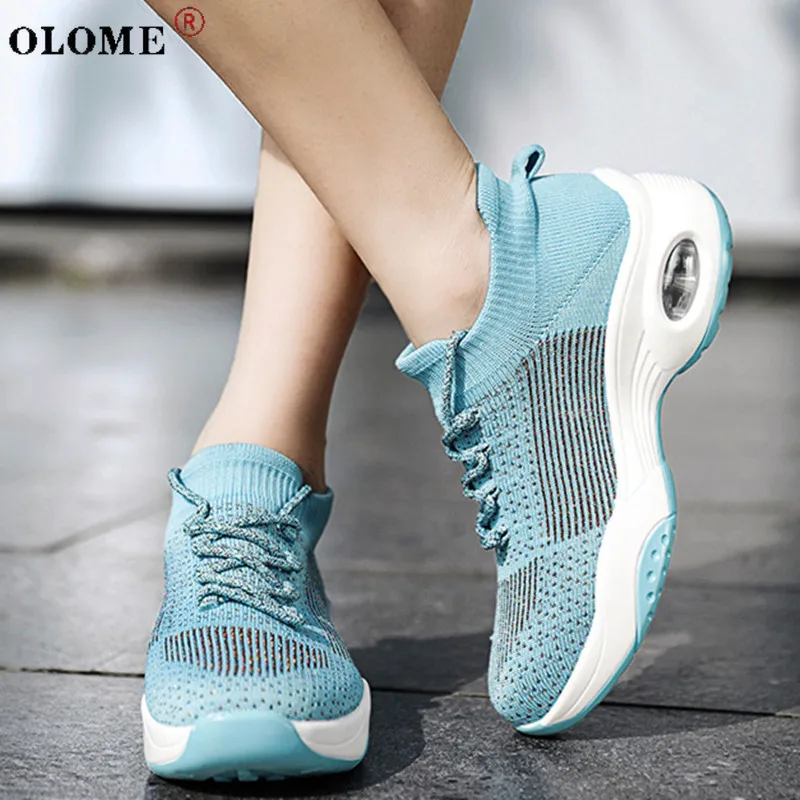 

2022 New Ladies Large Size Lace Comfortable and Breathable Sports Shoes, Lightweight Non-slip Casual Shoes
