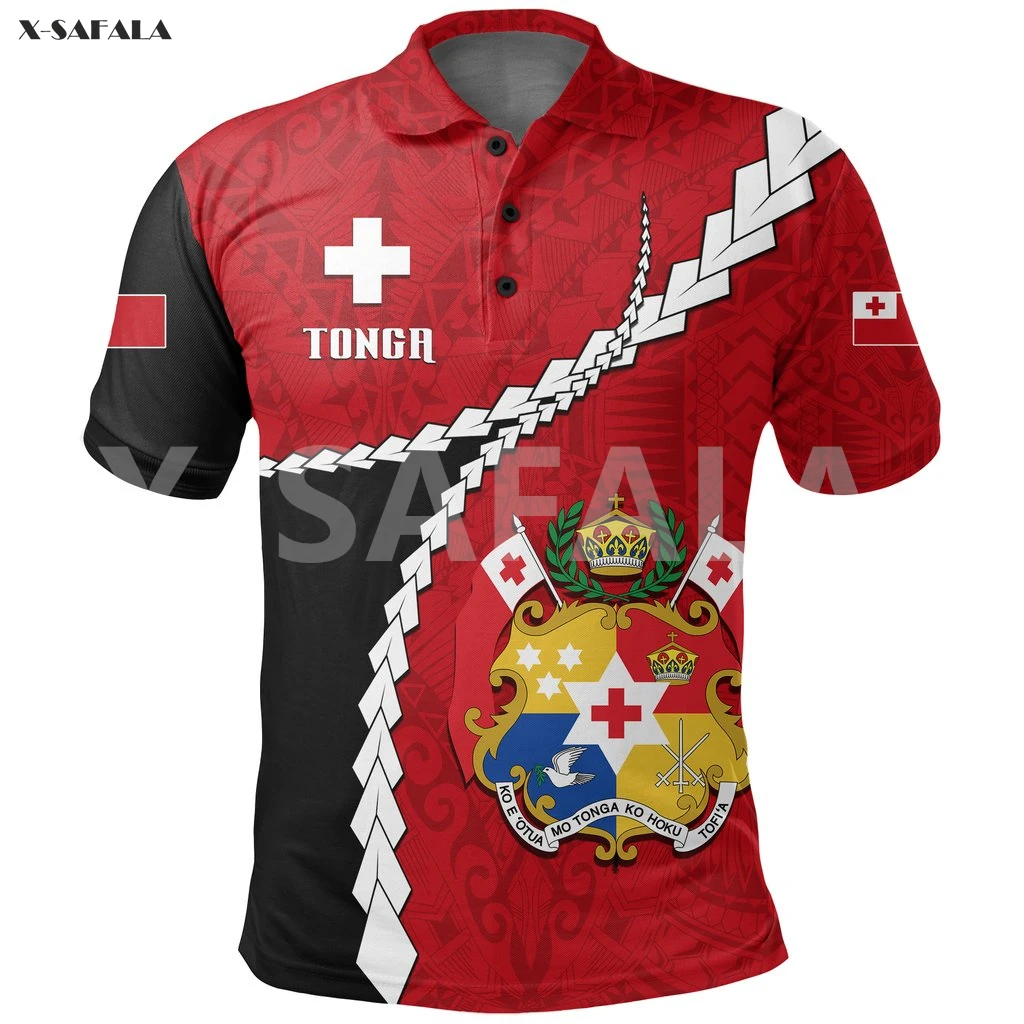 

Samoa Polynesian Tokelau Fiji Maori 3D Printed Polo Shirt Men Women Unisex Thin Collar 2 Short Sleeve Street Wear Casual Tee