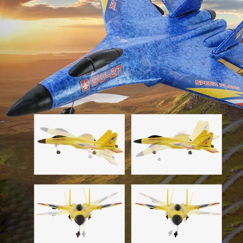 Новый радиоуправляемый самолет модель Su27 из пеноматериала 2 4G светодиодный с