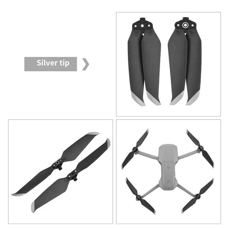 Быстроразъемный Пропеллер для DJI Mavic 2 Pro Zoom малошумный лопасть шумоподавляющий