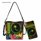 Nopersonality женская сумка через плечо, полинезийское племя чуука, женские сумки-ведра на заказ, кошелек для вечевечерние с 3D принтом для дам