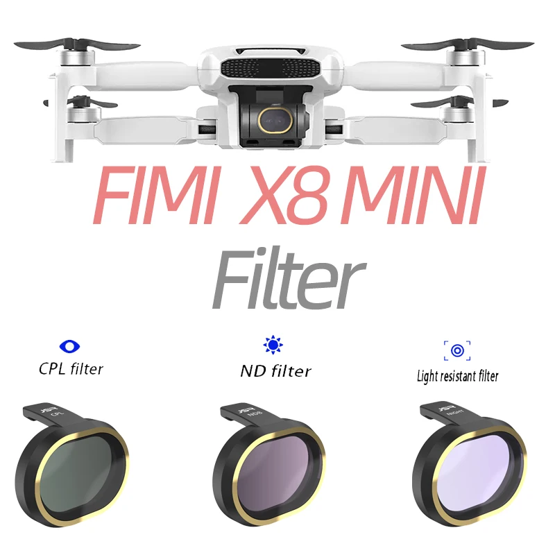Набор фильтров для ночной камеры FIMI X8 Mini фильтр для дрона UV/CPL/NDPL 8/16/32/64 Star, аксессуары для квадрокоптера FIMI X8MINI RC