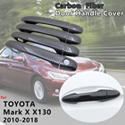 Для Toyota Mark X X130 2010  2019 внешняя крышка ручки из углеродного волокна для дверных ручек 2011 2012 2013 2014 2016 2017 2018