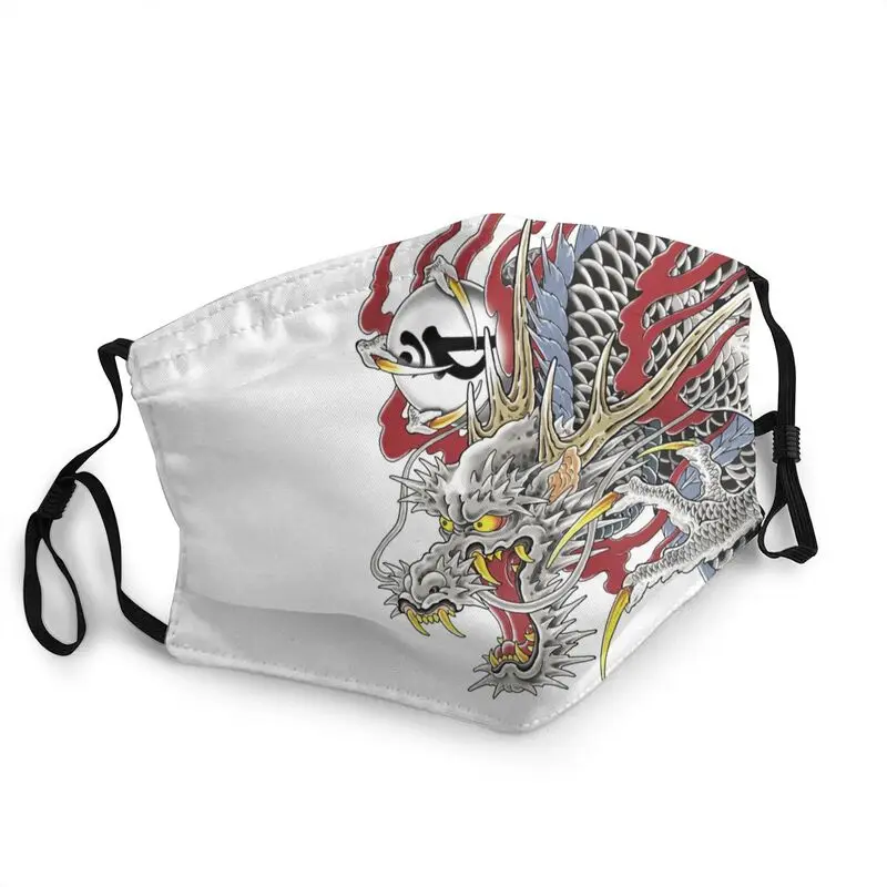 

Kazuma Kiryu Dragon Tattoo Non-Disposable Face Mask Japanese Asian Style Dustproof Protection Cover Respirator Mouth Muffle
