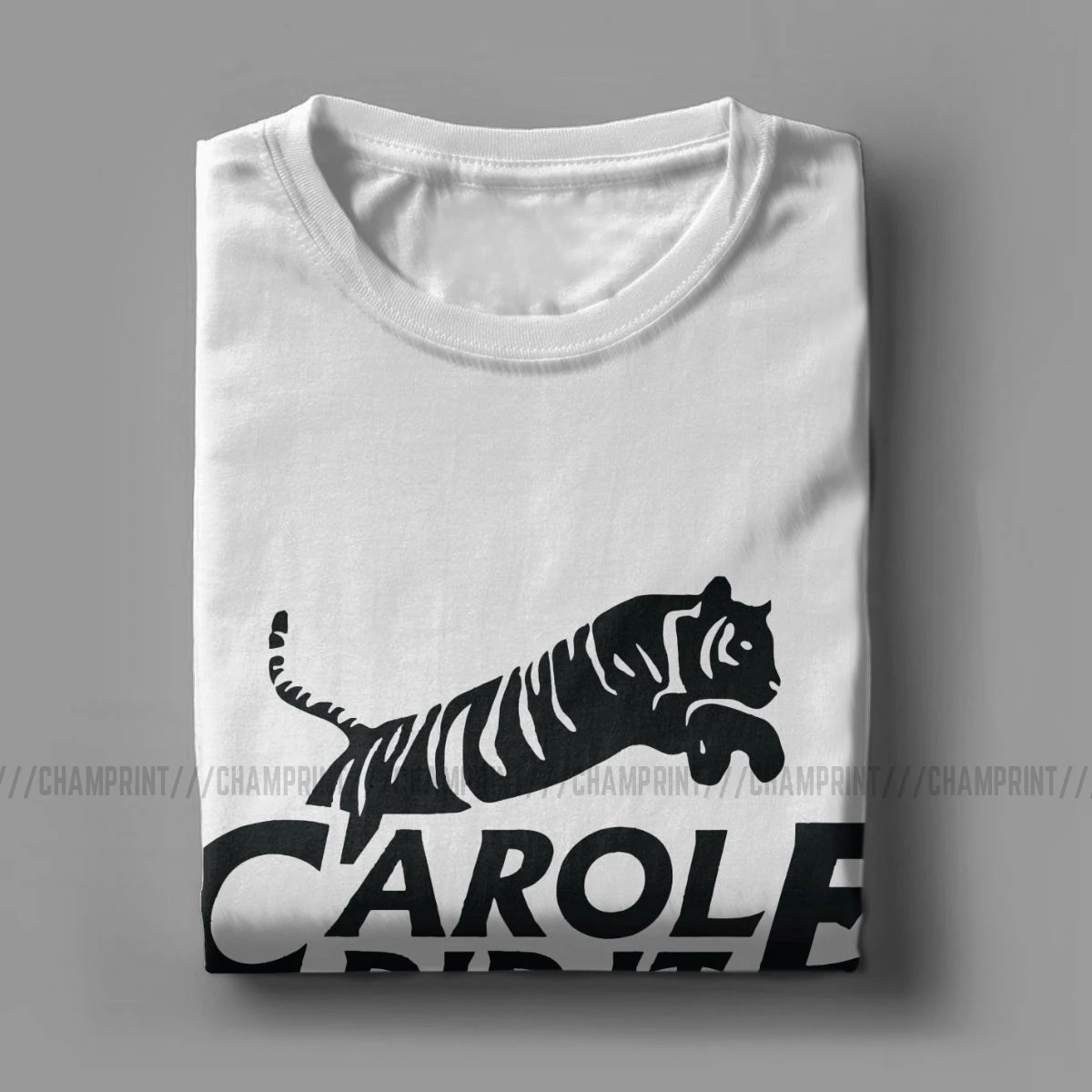 Мужские Винтажные футболки Carole Did It с тигром королем Джо экзотическими животными