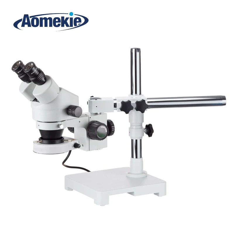 

Aomekie 3.5X-90X Stereo Zoom Microscope on Boom Stand with 64 LED Light