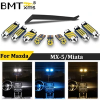 bmtxms canbus led interior lights for mazda mx 5miata na nb nc nd 1990 2020 vehicle dome trunk license plate lamp car lighting