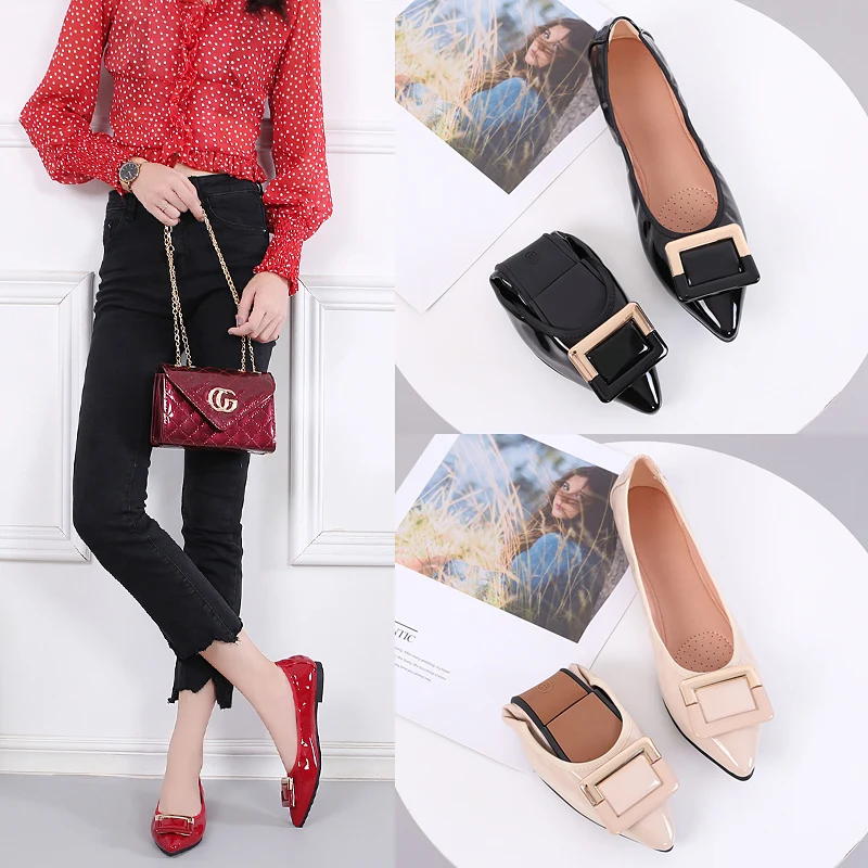 Летние новые модные тонкие туфли женские водонепроницаемые Мокасины с острым