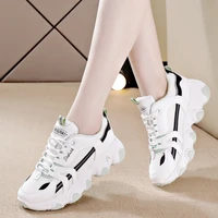 chunky sneakers 2021 women female fashion sneakers lace up basket femme dad platform breathable mesh sneakers for women