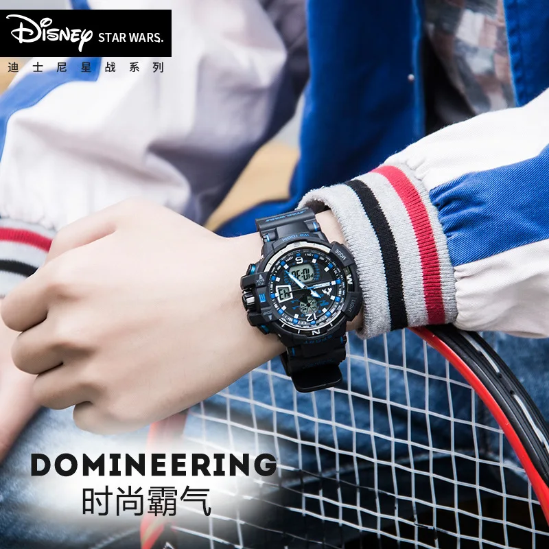 Бренд disney Многофункциональные цифровые часы мужские спортивные 100 м