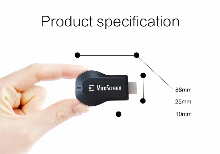 Mirascreen HDMI OTA tv Stick ключ Wifi Дисплей приемник для iOS Miracast Airplay Chromecast Android Apple tv Anycast Youtube