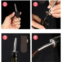 aixiangru 1pcs stainless steel wine mouth pour bottle stopper cocktail guide bar mixing tools bar accessories