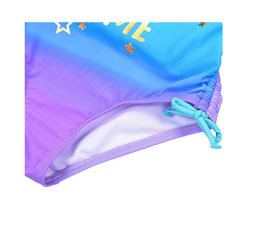 MAICO/цельный купальный костюм для девочек с рисунком дельфинов крест накрест