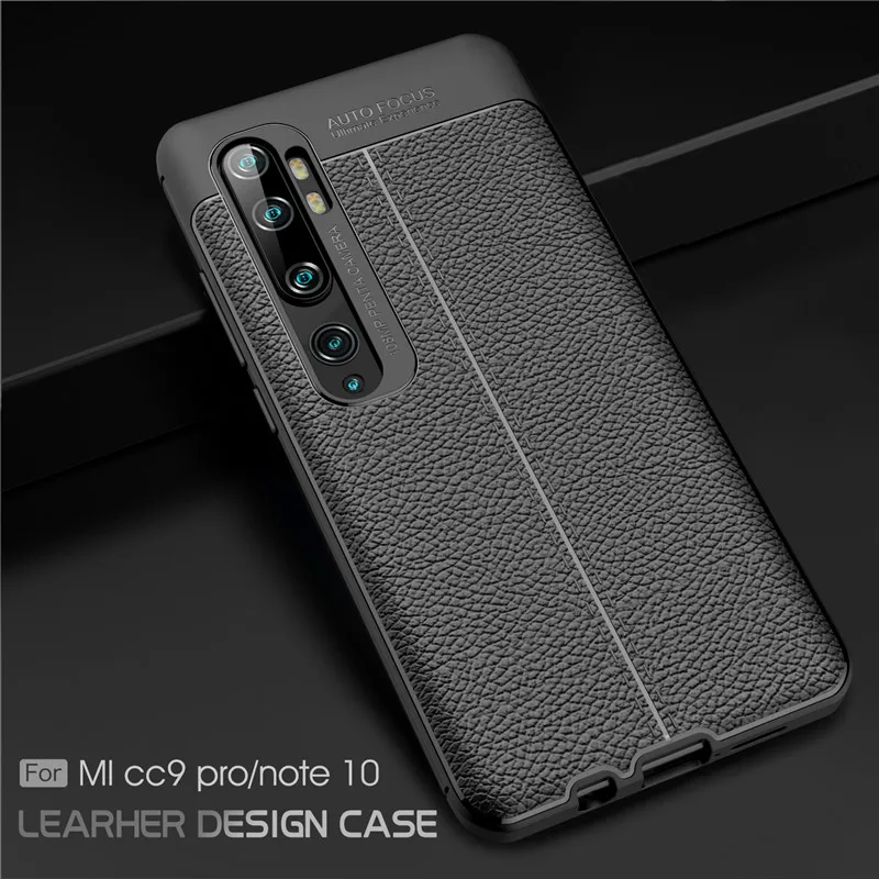 Для xiaomi mi note 10 чехол силиконовый ударопрочный для телефона задняя крышка Funda Note Pro