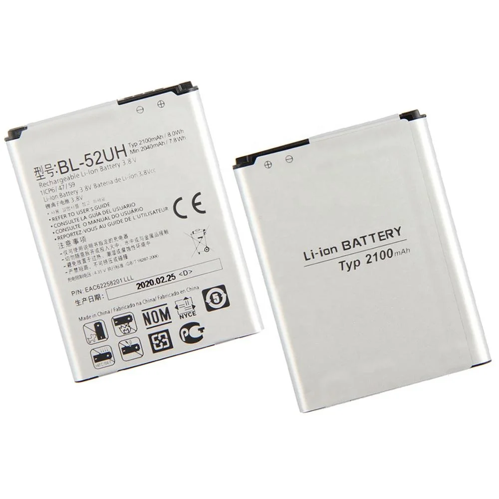 PINZHENG 2100 мА/ч BL-52UH Батарея для LG Spirit H422 D280N D285 D320 D325 DUAL SIM H443 Escape 2 VS876 L65 L70 MS323