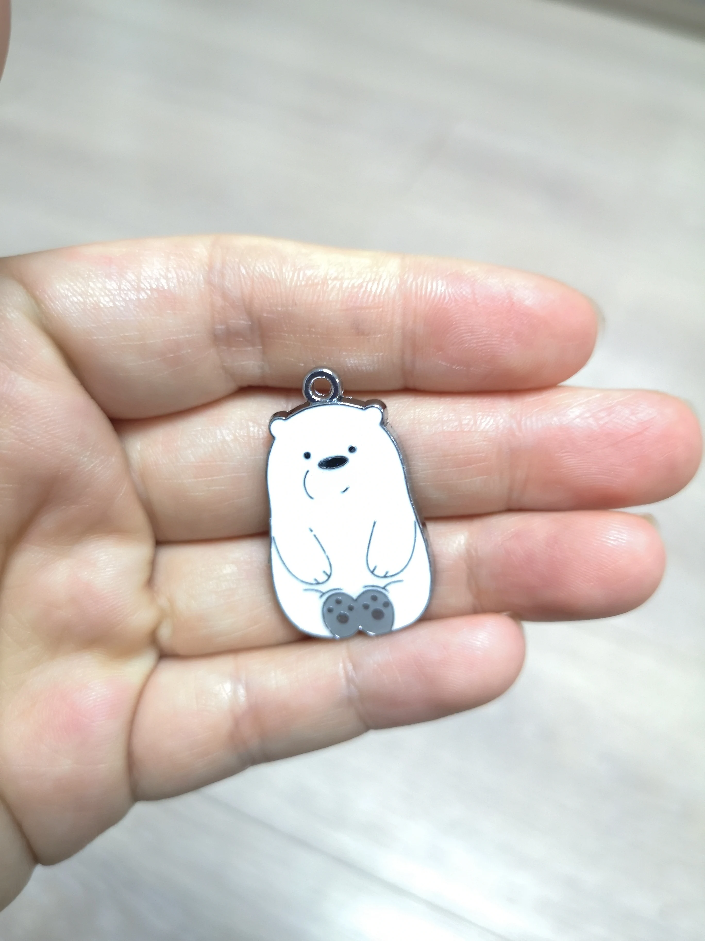 10 шт. ожерелье в виде японского аниме панды медведей цепочка для ключей эмалевые