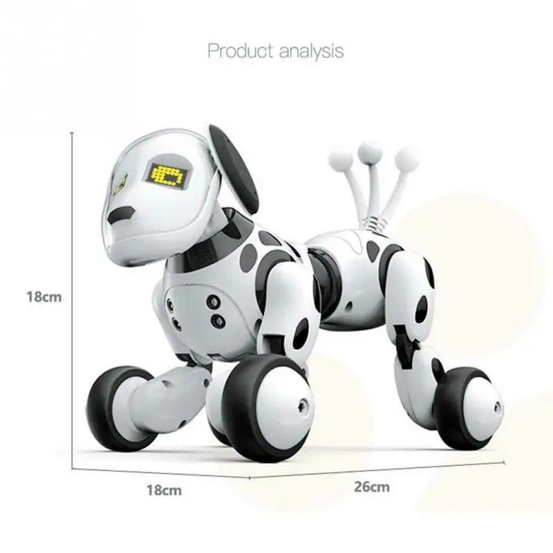 

RC Robot Dog Children Educational Remote Control Talking Led Birthday Gift Smart Interactive Electronic Pet Toy Cute Animals