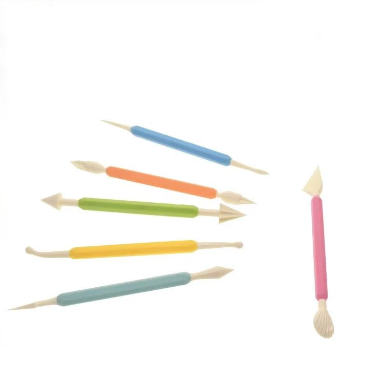 Cake decoration tools 9 pieces double fondant cake pen sugar craft brush mold DIY modeling engraving | Дом и сад