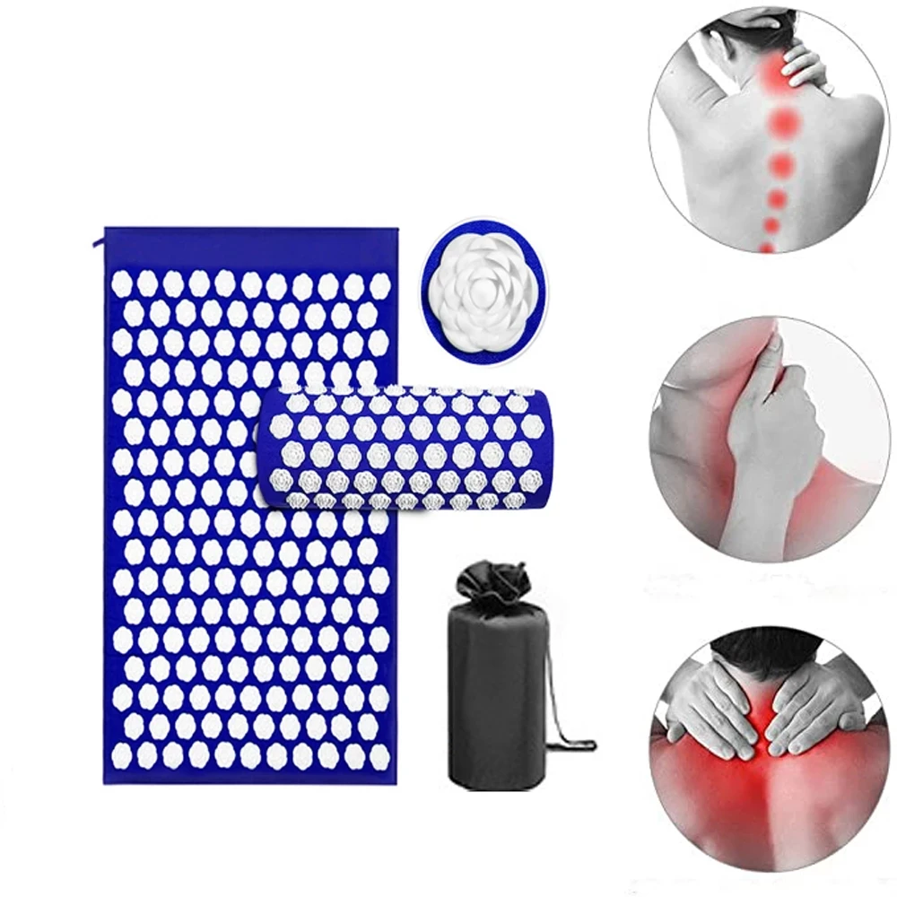 

Yoga Massage Cushion Acupuncture Mat Lotus Acupoint Muscle Health Care Relaxation Decompression Acupoint Acupuncture Yoga Mat
